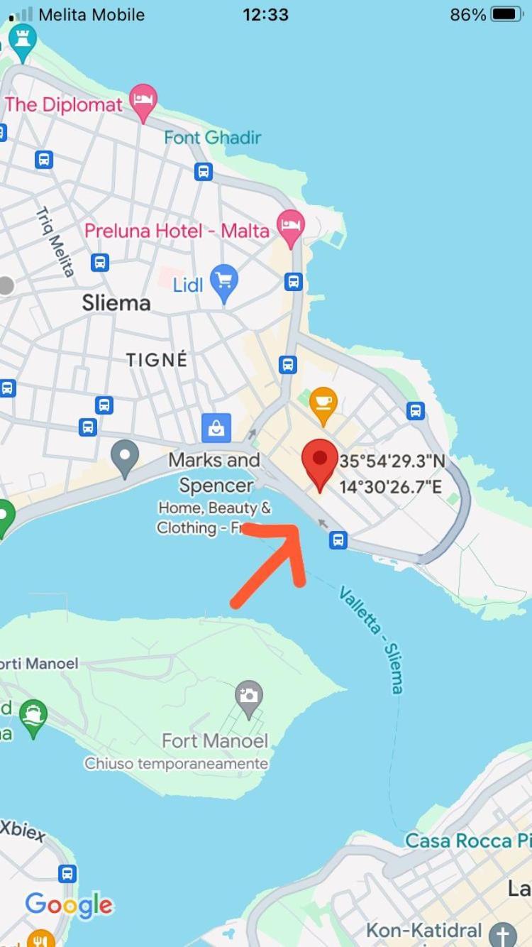 Charming Central Townhouse In Sliema Steps From Promenade And Sliema Ferry Lejlighed Eksteriør billede